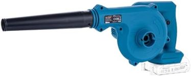 KATSU FIT-BAT 21V Cordless Blower Portable Dust Leaf Blower for Home Garden Lawn Care Blowing Vacuuming Leaves, Car Corner Dust Clearing, No Battery and Charger (Budget)