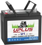 UPLUS U1 Riding Lawn Mower Battery, 12V 320CCA Garden Tractors Battery Maintenance Free AGM Batteries, Fit for John Deere, Cub Cadet, Husqvarna, Craftsman, Toro, Ariens, Poulan Pro and Troy-Bilt