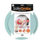 Safe Grabs: Multi-Purpose Silicone Microwave Mat as Seen on Shark Tank | Splatter Guard, Trivet, Hot Pad, Pot Holder, Minimize Mess (BPA Free, Heat Resistant, Dishwasher Safe), Set of 2, (Mist)