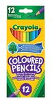 CRAYOLA Colouring Pencils - Assorted Colours (Pack of 12) | A Must-Have for All Kids Arts & Crafts Sets | Ideal for Kids Aged 3+