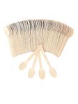 [1000 Pack] Disposable Wooden Spoons | 6.3" Length, Biodegradable Spoons, Compostable Utensils, Premium Quality, Eco-Friendly Cutlery by EnvoWise | Alternative to Single Use Plastic Disposable Spoon