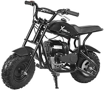 XtremepowerUS Mini Kid Dirt Bike, 40CC 4-Stroke Gas Bike with Off-Road Tire, Max Load 165Lbs, Pocket Bike, Black