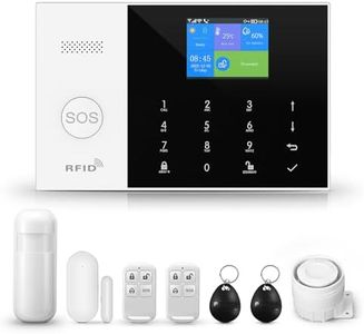 Sistema di Allarme GSM/WiFi con Sirena di Allarme da 120 dB, Telecomando Intelligente, display LCD, Annuncio vocale, Sicurezza per casa, ufficio