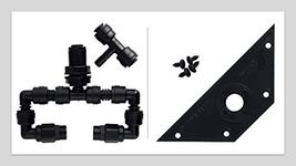 MistKing 22257 Double Misting Assembly Fitting Value T 0.06 Lb. (27.2g), 22259 Screen Top Wedge 0.10 Lb. (45.3g) | Circulation Pumps Simulate, Reef Currents (Double Misting with Wedge)