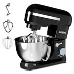 AGARO Royal Stand Mixer 1000W with 5L SS Bowl and 8 Speed Setting Includes Whisking Cone, Mixing Beater & Dough Hook, and Splash Guard, 2 Years Warranty by Brand