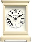 Newgate Time Lord Mantel Clock Matte Linen White