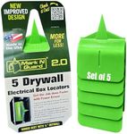 Buddy Tools Mark N Guard, Set of 5 - Drywall Outlet Marker for Finishing - Protects Wires During Sheetrock Installation - Drywall Tools for Electrical Outlet Marking - Electrical Box Locator