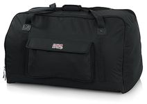 Gator Cases Heavy-Duty Speaker Tote Bag for Compact 8" Speaker Cabinets; Fits QSC K8, Yamaha DXR8 and more (GPA-TOTE8) , Black