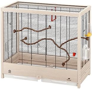 Ferplast Giulietta 5 Bird Wooden Cage, 69 x 34.5 x 58 cm, Black