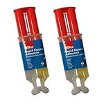 (Pack of 2) Hilka 2 Part Epoxy Syringe Rapid Setting Adhesive Glue Plastic Metal Wood etc