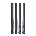 Bingfu Dual Band WiFi Antenna 2.4GHz 5/5.8GHz 3dBi SMA Male Antenna(4-Pack) for Wireless Vedio Security IP Camera Recorder Surveillance Recorder Truck Trailer Rear View Backup Camera Reversing Monitor