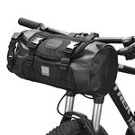 Waterproof Outdoor Bicycle Front Frame Storage Bag Bicycle Front Handlebar Bag Road MTB Bicycle Accessory Bag 6L Black