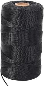ANMOFLY Black Nylon String,984 Feet 2mm Nylon Cord Twine for Garden,Tomato,Climbing Plant,Tie Floristry,Fishing,Wrapping,Camping and Outdoor Survival,Netting Home Improvement