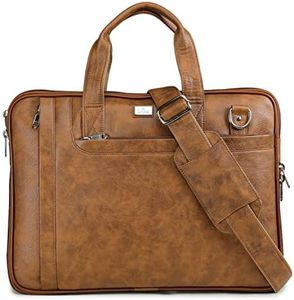 K London 14 Inches Laptop Messenger Bag, Tan, 15''