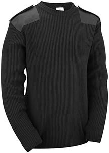 Military/Security Style Pullover, Black, XXL