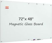 MaxGear Magnetic Glass Dry Erase Wh