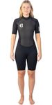 Gul Womens G-Force 3mm Back Zip Shorty Wetsuit - Black - Easy Stretch - 80% D-Flex panels for durability