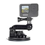 Suptig Suction Cup Mount for Gopro Hero 12,11,10,9,8,7,6,5,4,3,3+, Hero+Session Apply to Car Windshield and Window as well as no dust clean and smooth flat surfaces