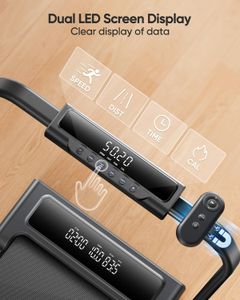 TOPUTURE 4-in-1 Folding Treadmill – Compact Home Fitness Machine