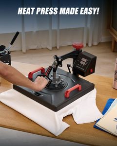 CREWORKS 5-in-1 Heat Press Machine, 38x38cm Sublimation Transfer