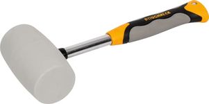 Roughneck ROU61224 Non Marking White Rubber Mallet With Soft Grip Handle 24 oz/680 g