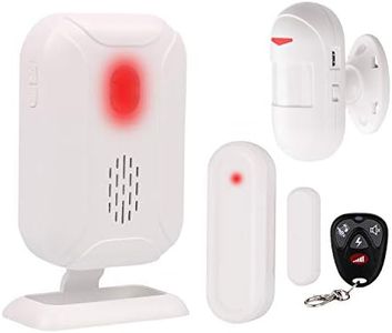 Mengshen Motion Sensor Alarm Kit - Home Security Alarm System Support 5 Modes, 36 Tunes, Long Transmission Distance (Remote Control Included)