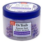 Dr Teal's Exfoliate & Renew with Lavender Epsom Salt Body Scrub, 454g | With Pure Epsom Salt