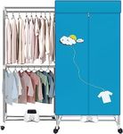 PAGASUS Stainless Steel Electrical Clothes Dryer, Blue