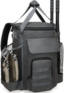 Baseball Bucket Bag Backpack, Softball Coaches Bag Fit 6 Gallon Bucket