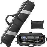 Telescope Case with Wheels, Large Capacity Telescope Case Rolling Telescope Bag with Shock-Absorbent Padded, Telescope Case Telescope Travel Bag with Multi-pocket for Telescope & Accessories (40in)