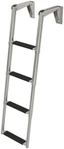 4-Step Telescoping Boat Boarding Ladder Stainless Steel Marine Ladder