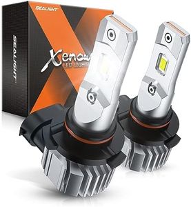 SEALIGHT 9145 H10 LED Fog Light Bulbs or DRL, 12000LM 800% Brightness 9140 H10 9145 LED Fog Lights LED Bulb for Car, 6500K Cool White 984 FT Strong Penetration, 60000 Hours Lifespan, Pack of 2