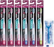 systema toothbrush firm hair waist type compact regular set of 6 + ex toothpaste