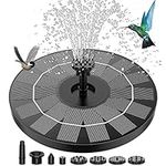 AISITIN 3.5W Solar Fountain 7.1in（18CM），Solar Water Fountain Pump Floating Fountain with 6 Nozzles for Bird Bath, Fish Tank, Pond or Garden Decoration Solar Aerator Pump,Upgrade 3.5W Solar Panel