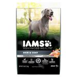 IAMS ADVANCED HEALTH Dog Food Dry SKIN & COAT Adult, Chicken & Salmon Recipe, 12.2kg Bag