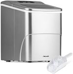 Newair 26 lbs. Countertop Ice Maker, Portable and Lightweight, Intuitive Control, Large or Small Ice Size, Easy to Clean BPA-Free Parts, Perfect for Cocktails, Scotch, Soda and More