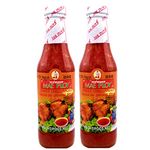 Mae Ploy Sweet Chili Sauce 10 fl oz (280ml) - Pack of 2 Bottles of Authentic Thailand Hot Sauce