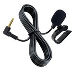 SPTSSWET 3.5mm Car Microphone Portable External Assembly MIC Compatible with JVC Alpine Kenwood Sony Jensen for Car Vehicle Head Unit Enabled Stereo Radio GPS DVD