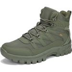 Veool Hiking Boots Lace-up Waterproof Non-Slip Outdoor Men Sports Mountain Trekking Shoes,7 Green