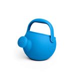 Bigjigs Toys Ocean Blue 100% Silicone Childrens Watering Can - Temperature & Stain-Resistant Watering Can Kids, Easy Grip Handle, Sustainable Silicone Toys, Ideal Outdoor Toys & Beach Toys