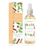 White Sage & Sandalwood Smudge Spray by Aromafume | 100ml/3.3 oz | Sage Spray for Cleansing Negative Energy & Protection | Non-Toxic | Room Spray for Spiritual Cleansing, Smokeless Sage Smudging