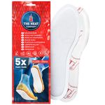 THE HEAT COMPANY Insole Foot Warmers Adhesive - 5 Pairs - EXTRA WARM - Adhesive Foot Warmers - 8 Hours of Warmth - Instant Heat - Air Activated - Purely Natural - LARGE Size: 7-11.5