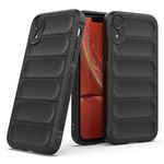 Zapcase Back Case Cover for iPhone XR | Compatible for iPhone XR Back Case Cover | Matte Soft Flexible Silicon | Liquid Silicon Case for iPhone XR with Camera Protection | Black