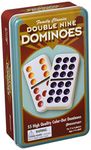 Pressman Toys - Game Double 9 Color Dot Dominoes in Tin - English Version