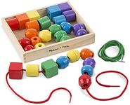 Melissa & Doug Primary Lacing Beads - Educational Toy with 8 Wooden Beads and 2 Laces^Melissa & Doug Primary Lacing Beads - Educational Toy with 8 Wooden Beads and 2 Laces