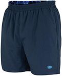 Mossy Oak Men's Fishing Shorts, Swim Trunks, Navy, X-Large