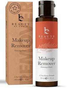Makeup Remover - USA Made with Natural & Organic Ingredients Face and Eye Make Up Remover, Use with Wipes or Cotton Pads, Gentle Non-Greasy Makeup Remover for Dry, Oily and Sensitive Skin Types