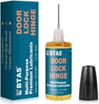 BTAS Door Lock Hinge Lubricant Oil Squeaky Fix Long-Lasting Lube for Keyhole Sewing Machine Hair Trimmer Clock with Needle Oiler 1 oz 1 Pcs