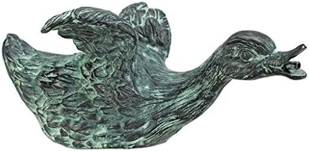 Design Toscano The Lindell Pond Bronze Ducks Spitting Garden Statue: Sliding Duck