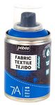 PEBEO Fabric Paint Spray for Textiles 7A Spray - Natural and synthetic fabrics - Water-based - Solvent-free - Permanent Fabric Dye Machine-Washable - Spray Paint for textile design - Blue,100ml